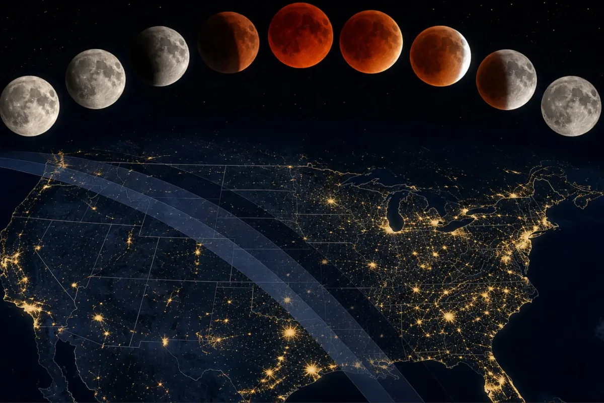 La NASA confirmó a qué hora de EE.UU. se puede mirar el eclipse lunar que pasará por California, Florida y Nueva York