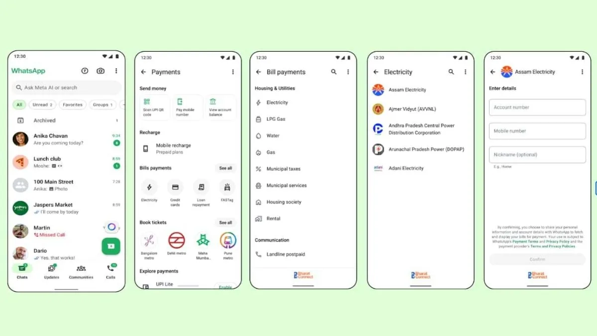 WhatsApp Bill Payments Feature Launches in India With Support for UPI, Card Payments Across 30 Categories
