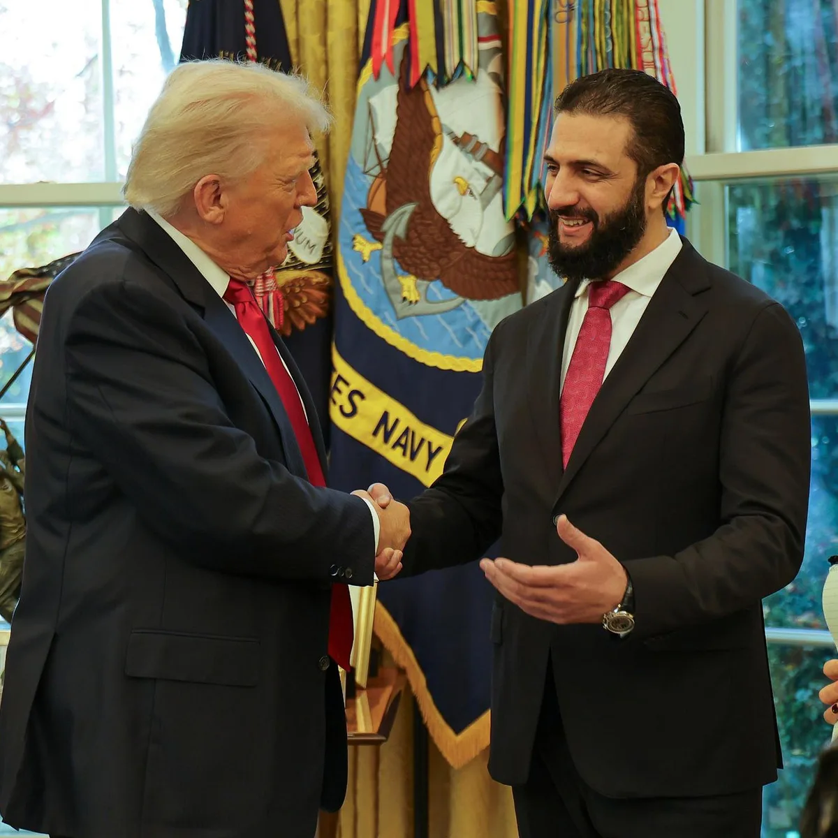 Washington - Syriens Übergangspräsident begrüßt Streichung des Landes von US-Terrorliste