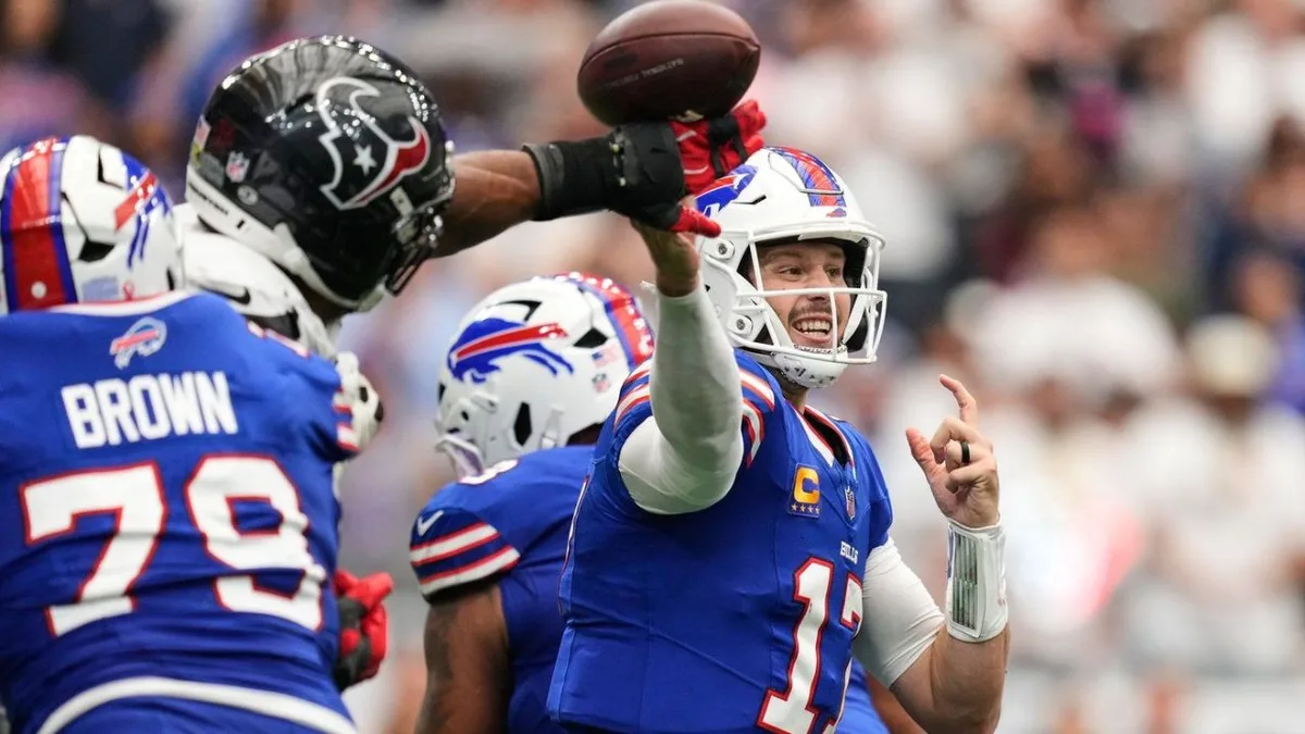 Josh Allen finds Joshua Palmer for late TD as Bills beat Texans in wild opener