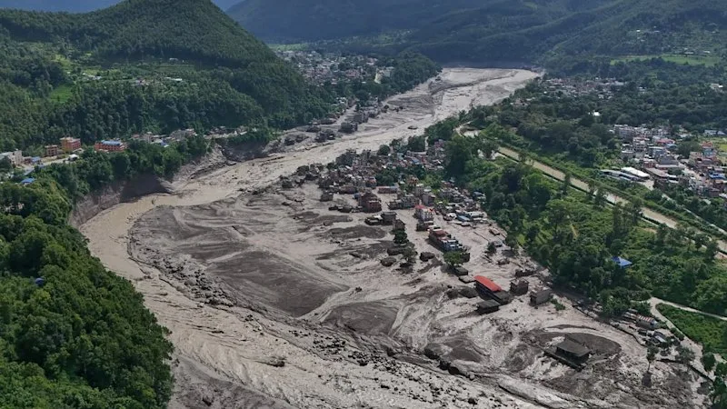 Hundreds missing and at least 8 killed after avalanche triggers deadly flash floods in Nepal