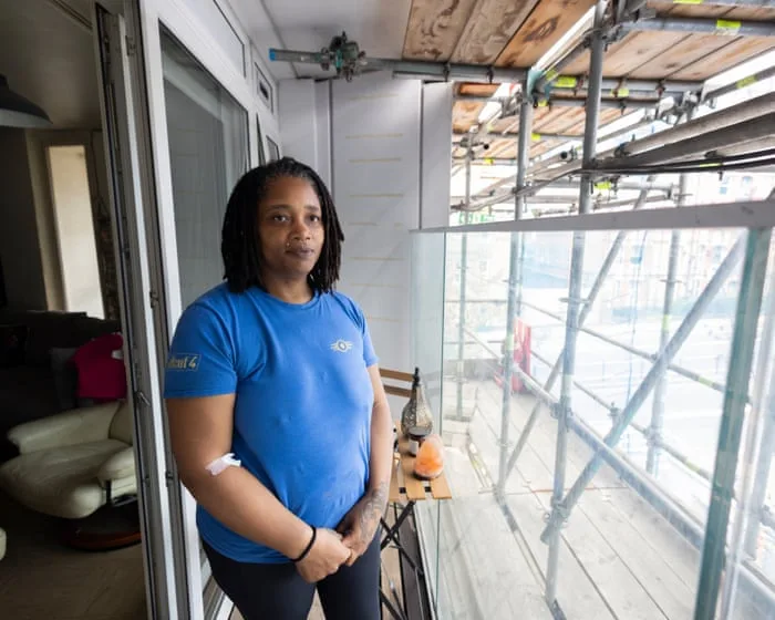 ‘We’re living in darkness’: six years of scaffolding, still no post-Grenfell cladding
