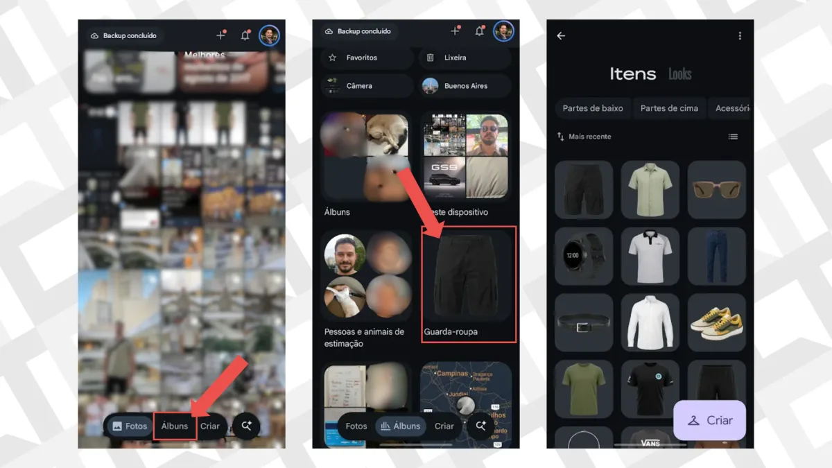 Como criar um "guarda-roupa" digital com o Google Fotos e testar looks