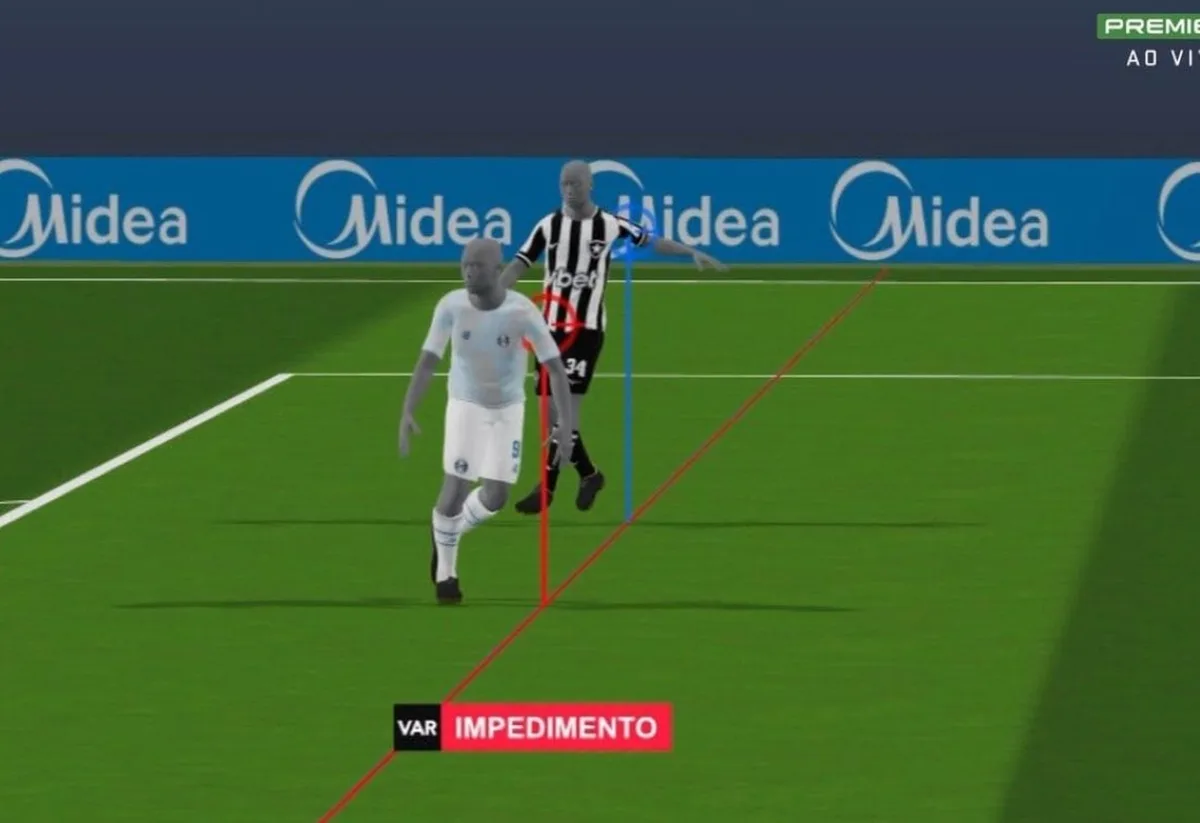 Grêmio critica a anulação do gol de empate na partida contra o Botafogo