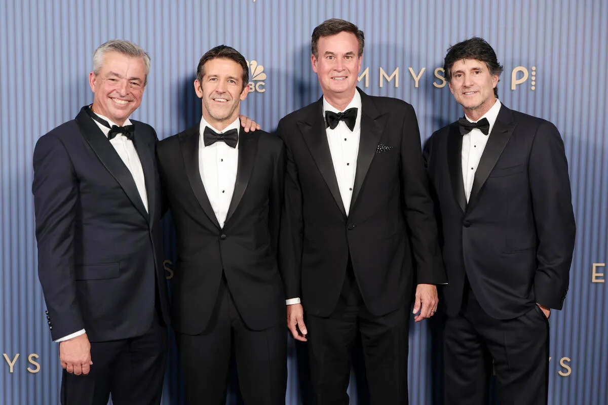 Emmy Executive Arrivals: Top TV Leaders Keep Their Cool on an Indigo Carpet