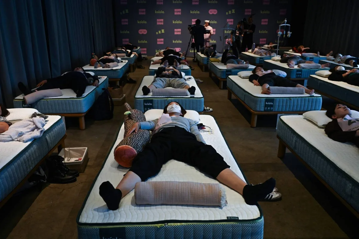 Ready, set, snooze: Sleep-deprived Japanese compete for best-rested