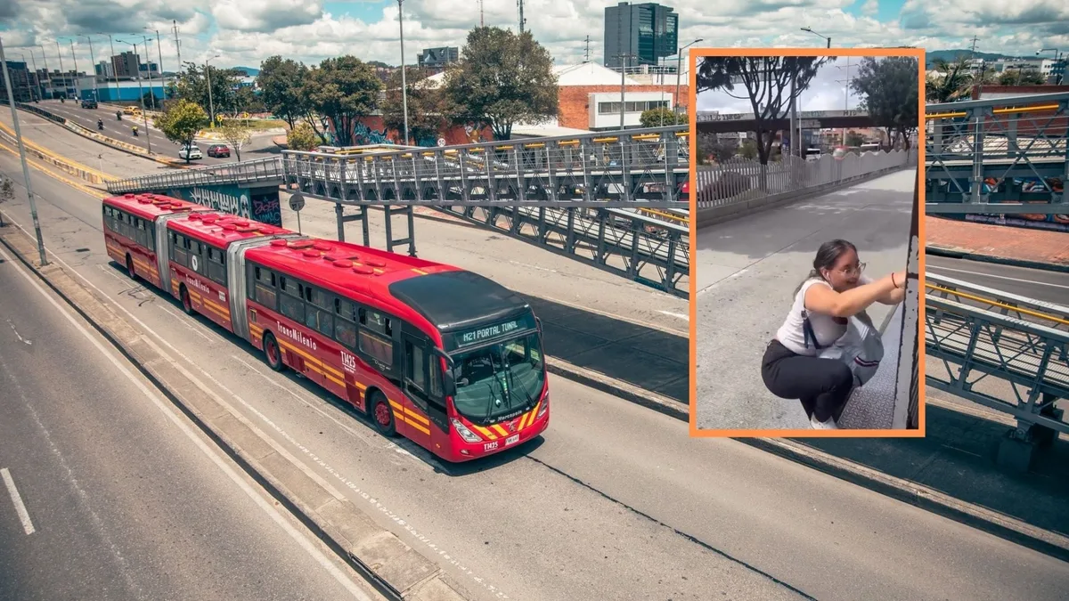 Con un IPhone 16 en la mano, una mujer fue grabada colándose en TransMilenio y generó indignación en las redes