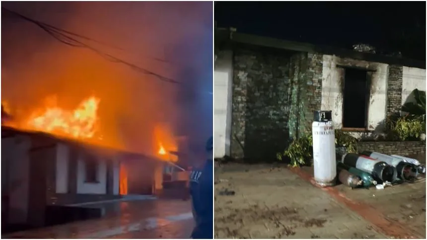 EN VIDEO: Un restaurante en El Hatillo se incendió la noche de este 20Sep