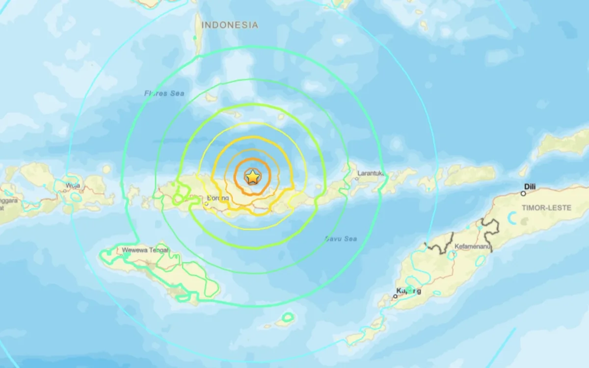 Un terremoto de magnitud 7,7 sacude la costa de Indonesia