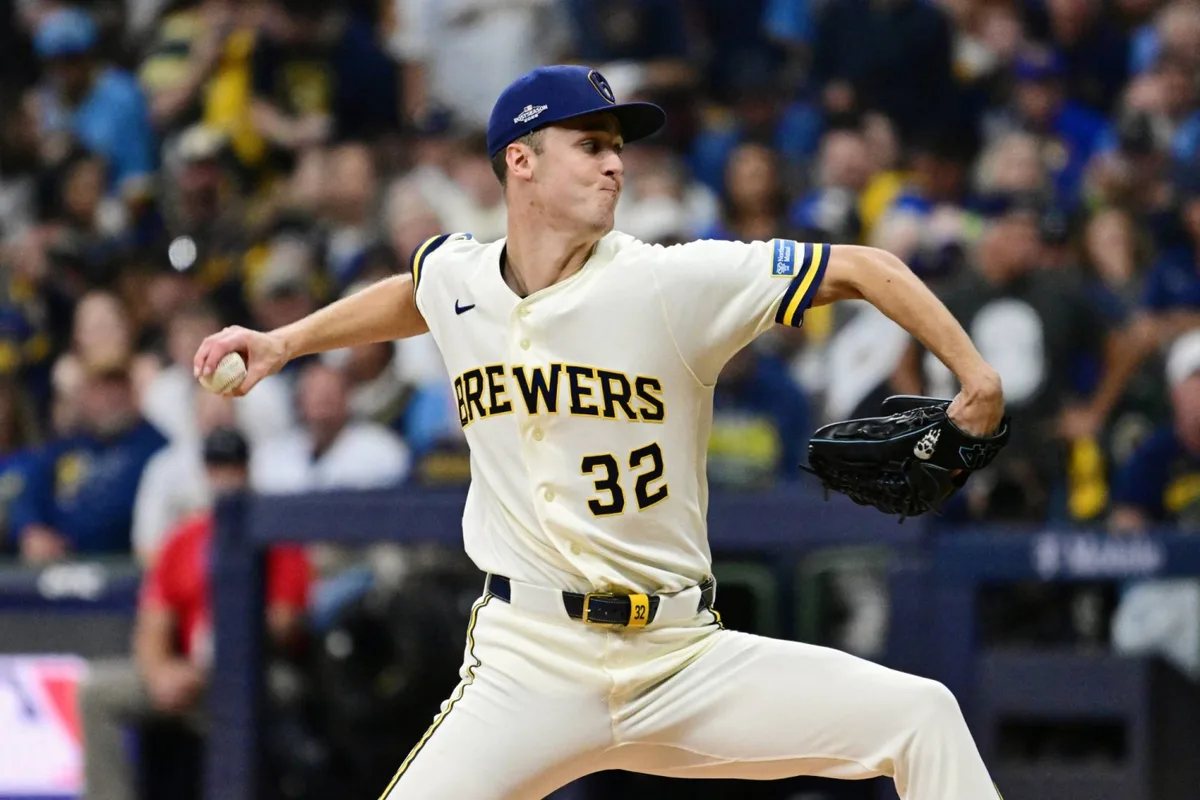 Brewers edge Dodgers 2-1 in National League Championship Series opener