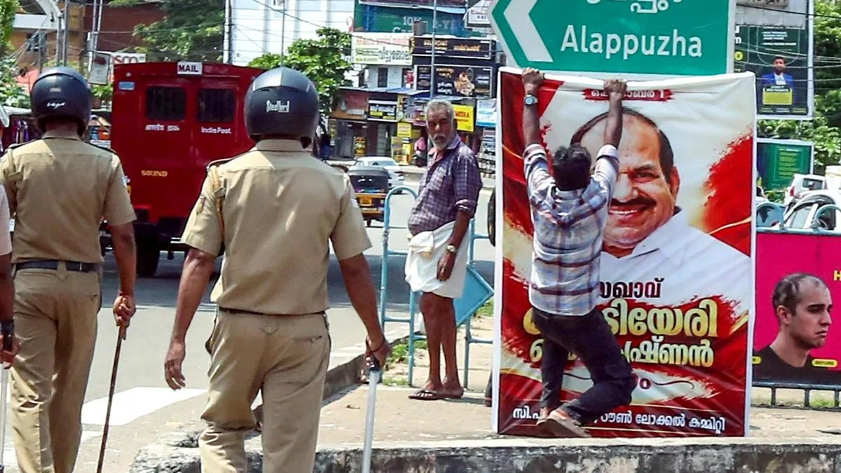 Man who tore Kodiyeri flex board in SFI rally expresses regret, cites ‘confusion’ over party poster
