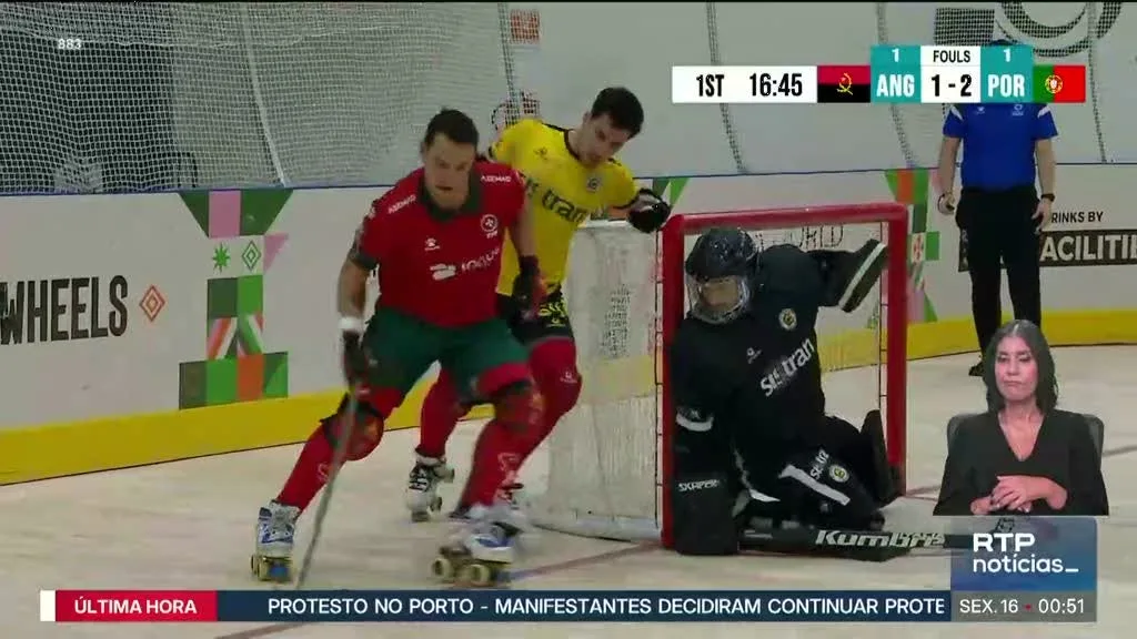 Mundial Hóquei em Patins. Portugal vence Angola por 5-1