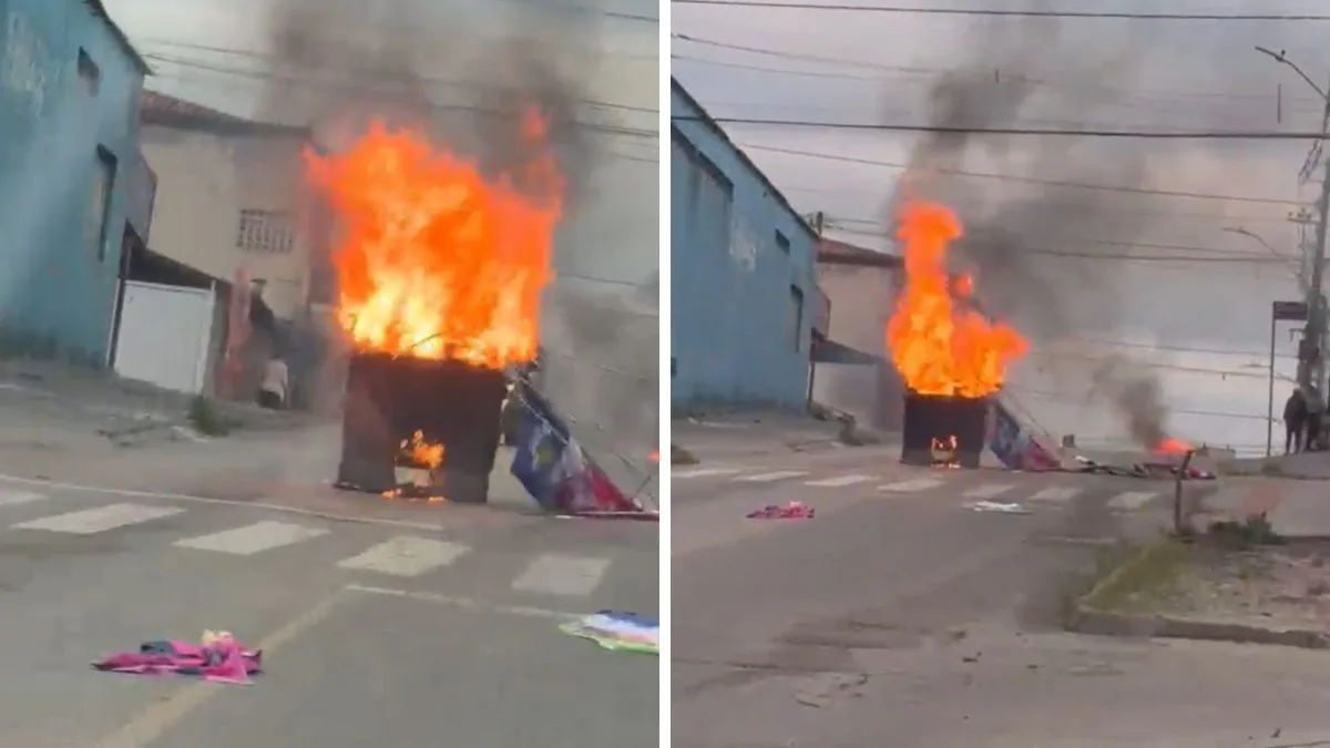 Homem que foi preso por montar 10 barricadas com fogo contra a PM em Palhoça é denunciado pelo MPSC