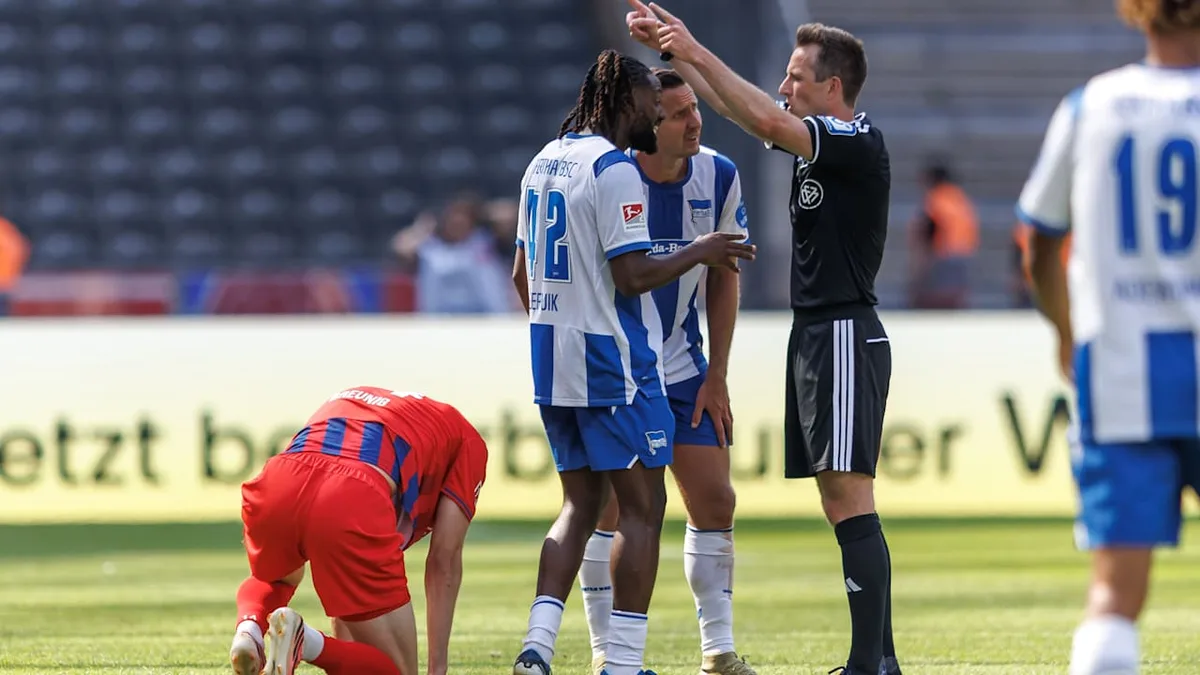 Hertha atmet auf - Nach Rot! DFB sperrt Zeefuik für zwei Spiele