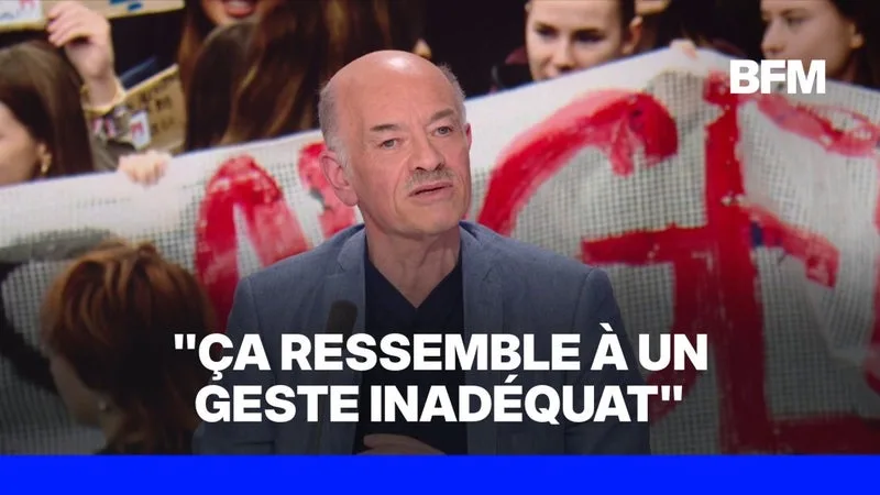 Coup de genou d'un policier sur le visage d'un jeune manifestant à Paris: l'analyse d'Alain Bauer