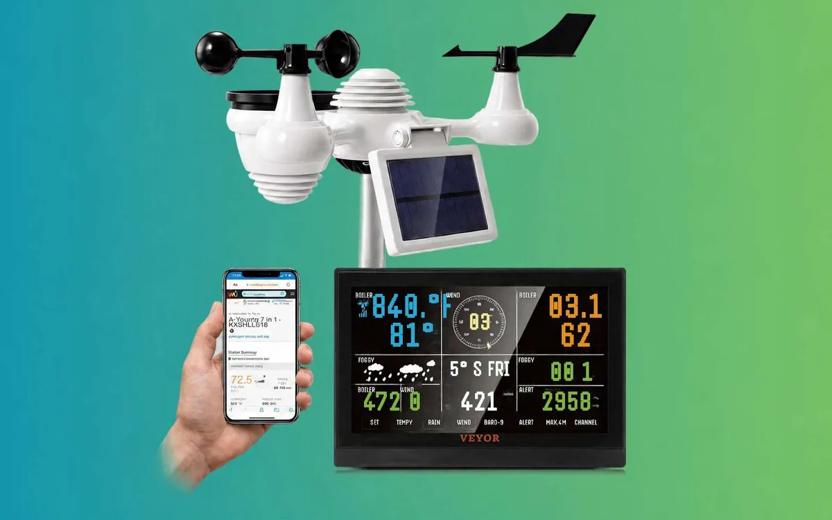 Cette station météo professionnelle ultra-complète 7 en 1 voit son prix chuter à 74,90 € !