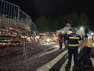 Plusieurs blessés, gros dispositif de secours… Ce que l’on sait après l’effondrement partiel d’un gradin en Bretagne