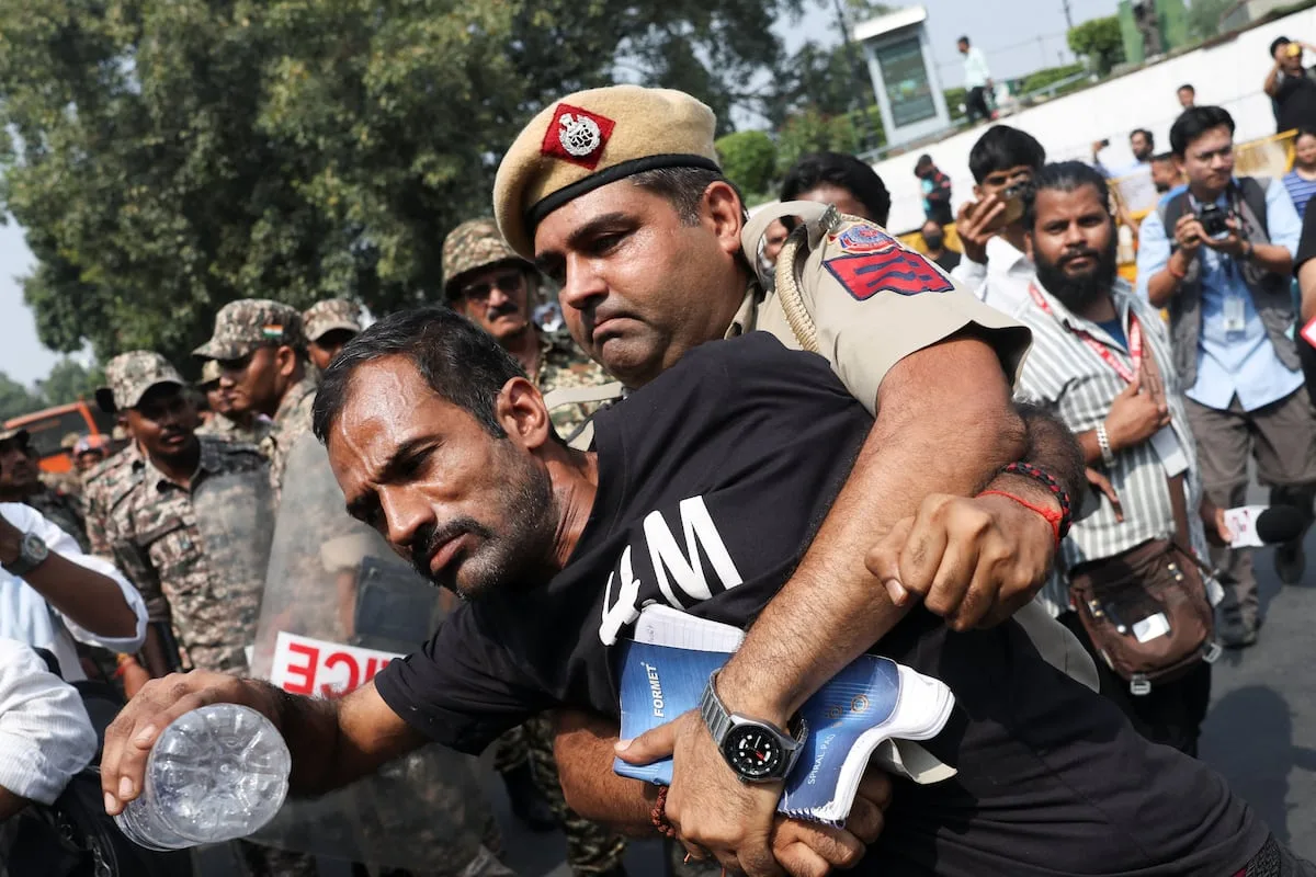 India detains youth protest leader to defuse rally against election chief