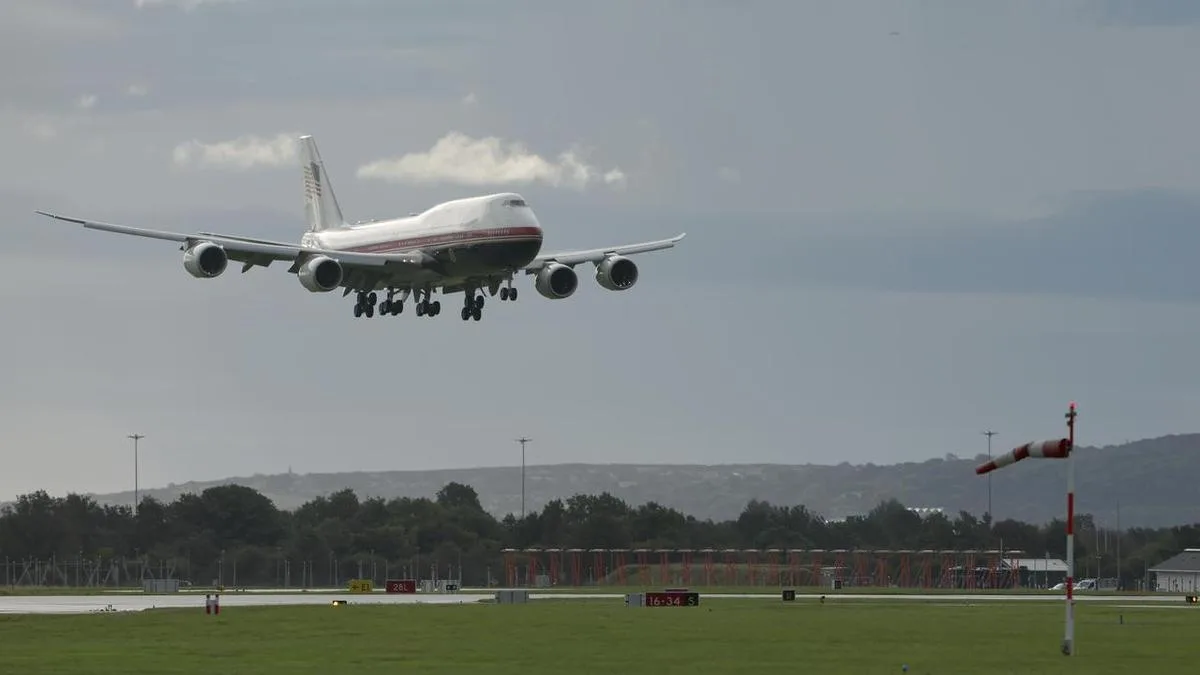 Donald Trump arrives in Ireland for two-day visit