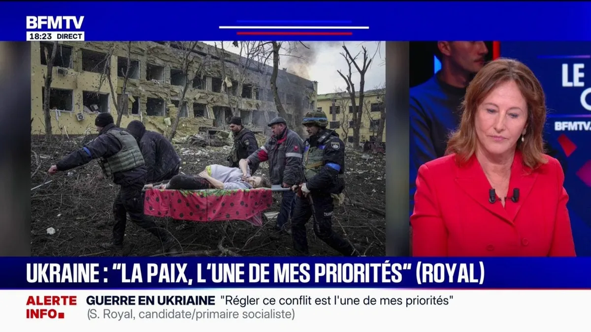 "Je n'ai jamais mis en cause les crimes de guerre commis par la Russie en Ukraine", assure Ségolène Royal, candidate à la primaire socialiste
