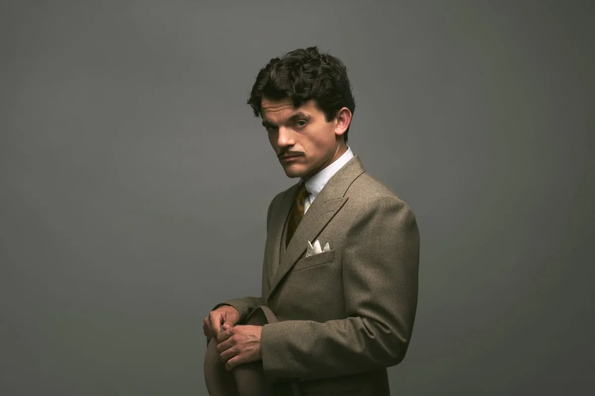 Edward Bluemel transforms into Agatha Christie’s Hercule Poirot for new series