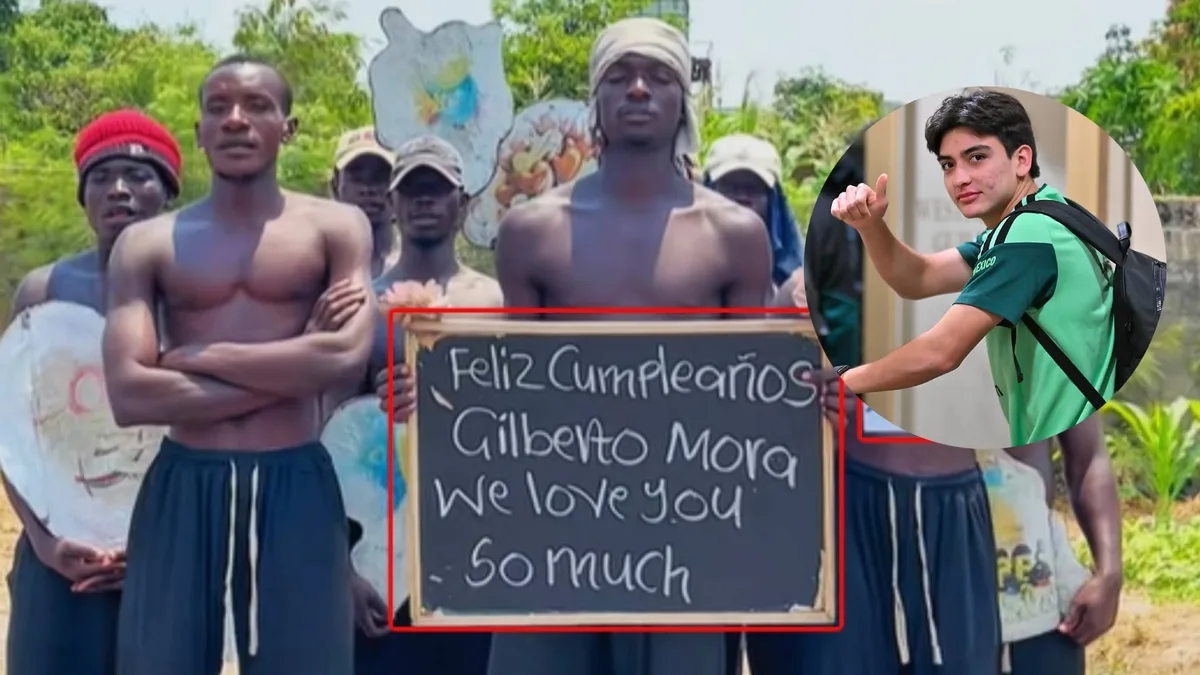 Desde África envían insólita felicitación a Gilberto Mora por su cumpleaños número 18