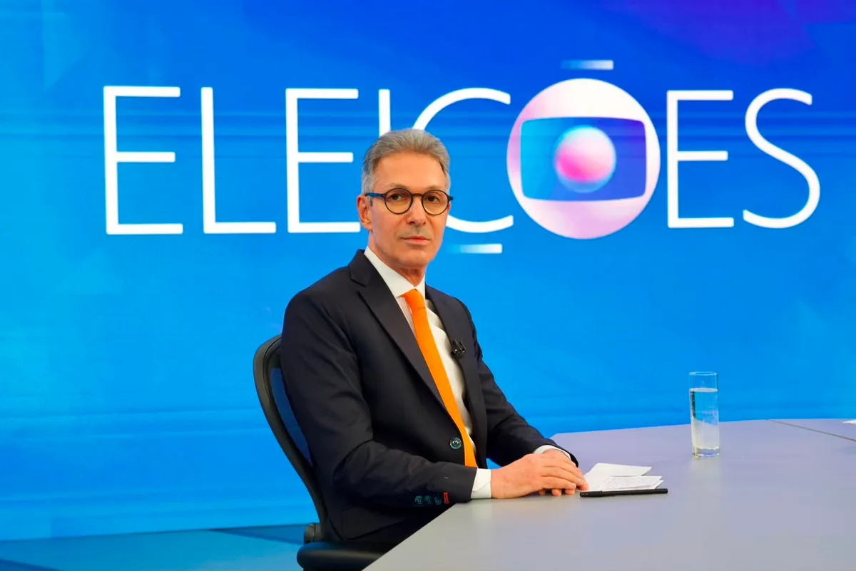 Romeu Zema, candidato à Presidência pelo Novo, concede entrevista à Globo