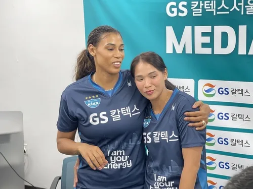 '적에서 동지로'…타나차 안은 실바 "올 시즌은 널 따라갈게"