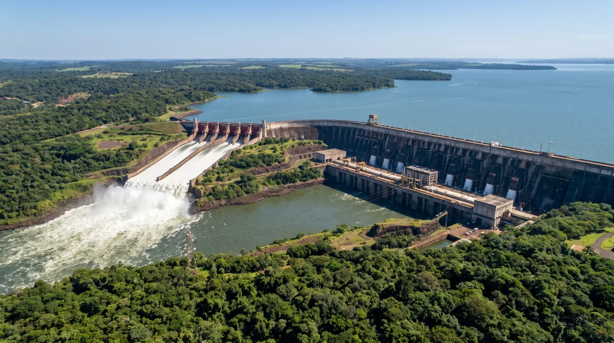 Antes de erguer uma das maiores hidrelétricas do mundo, engenheiros tiveram primeiro que tirar o rio Paraná de seu próprio leito para conseguir construir onde a água corria