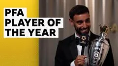 'I'm very proud of this' - Fernandes wins PFA player of the year