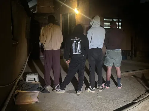 Four men aged 21 to 25 arrested after drug lab discovered in Soweto home