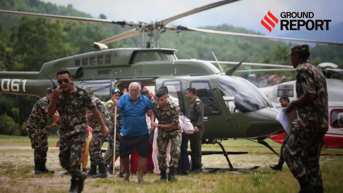 Express in Nepal: At search & rescue hub, helicopters and the stench of death