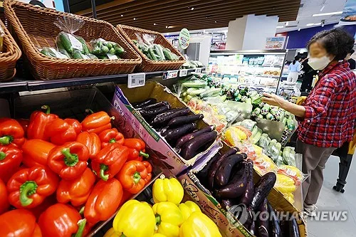 8월 농산물 물가 6.7% 하락…축산물은 1.5% 상승