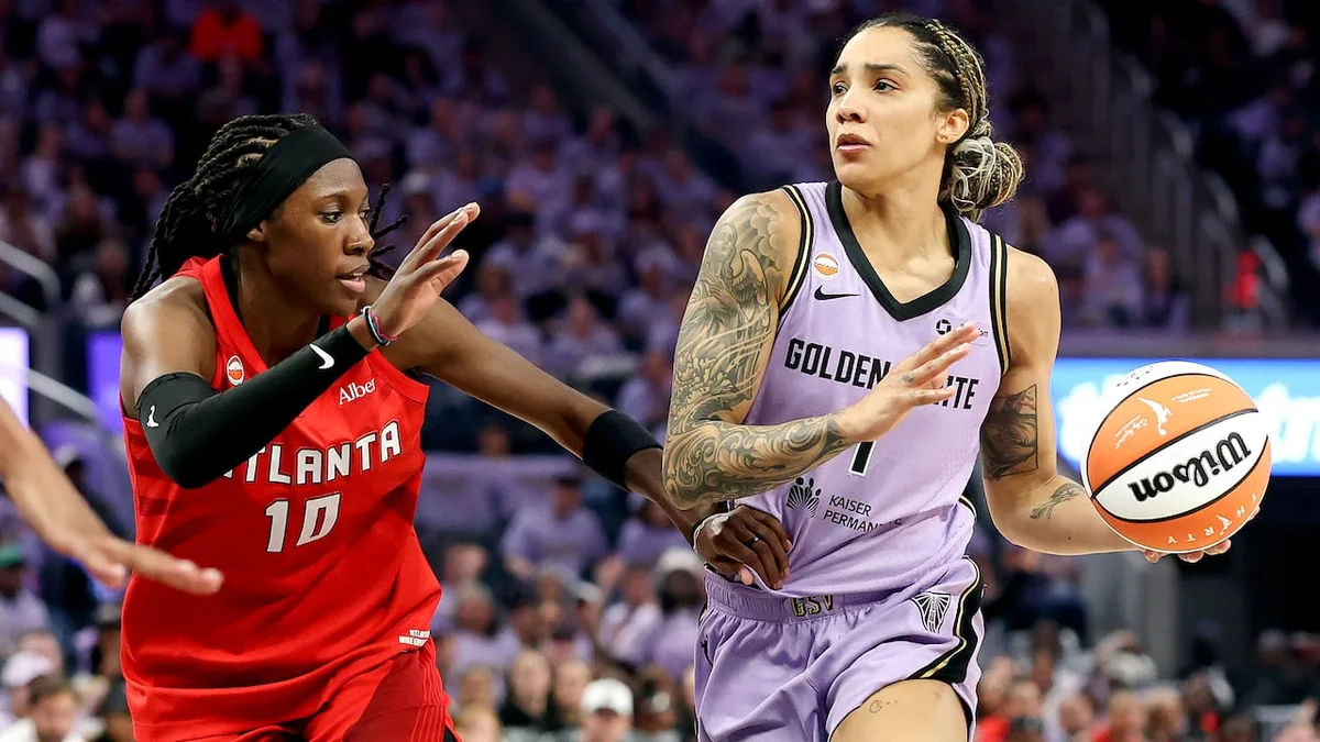 Gabby Williams scores 26 points as Valkyries defeat Dream in WNBA Finals opener