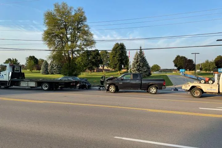 Collision in Brampton sends 2 to hospital