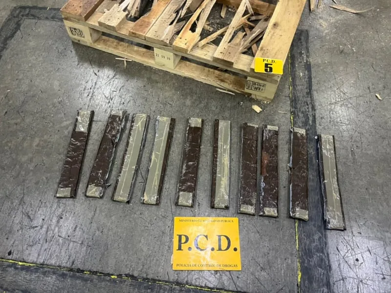 Autoridades de Costa Rica decomisan 52 kilos de cocaína ocultos en un contenedor rumbo a Bélgica