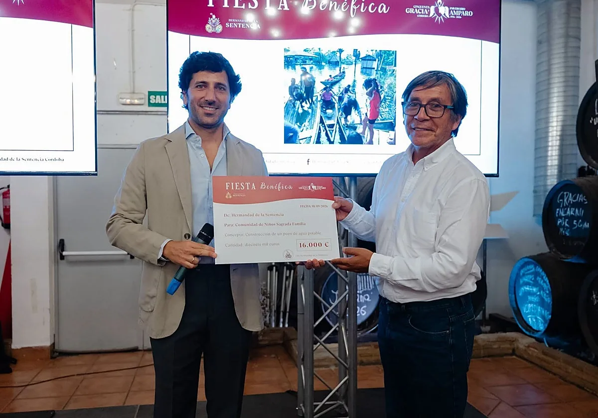Misión conseguida: la hermandad de la Sentencia de Córdoba reúne 16.000 euros para un pozo en Perú