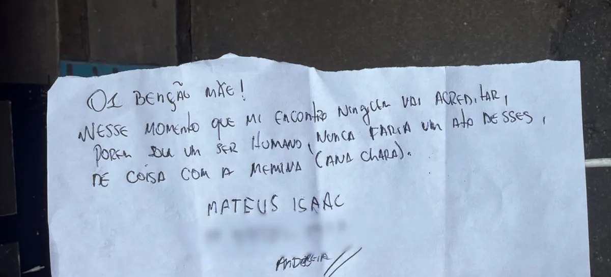 Justiça mantém prisão de suspeito de matar namorada de 19 anos na Grande SP; homem escreveu bilhete para a mãe