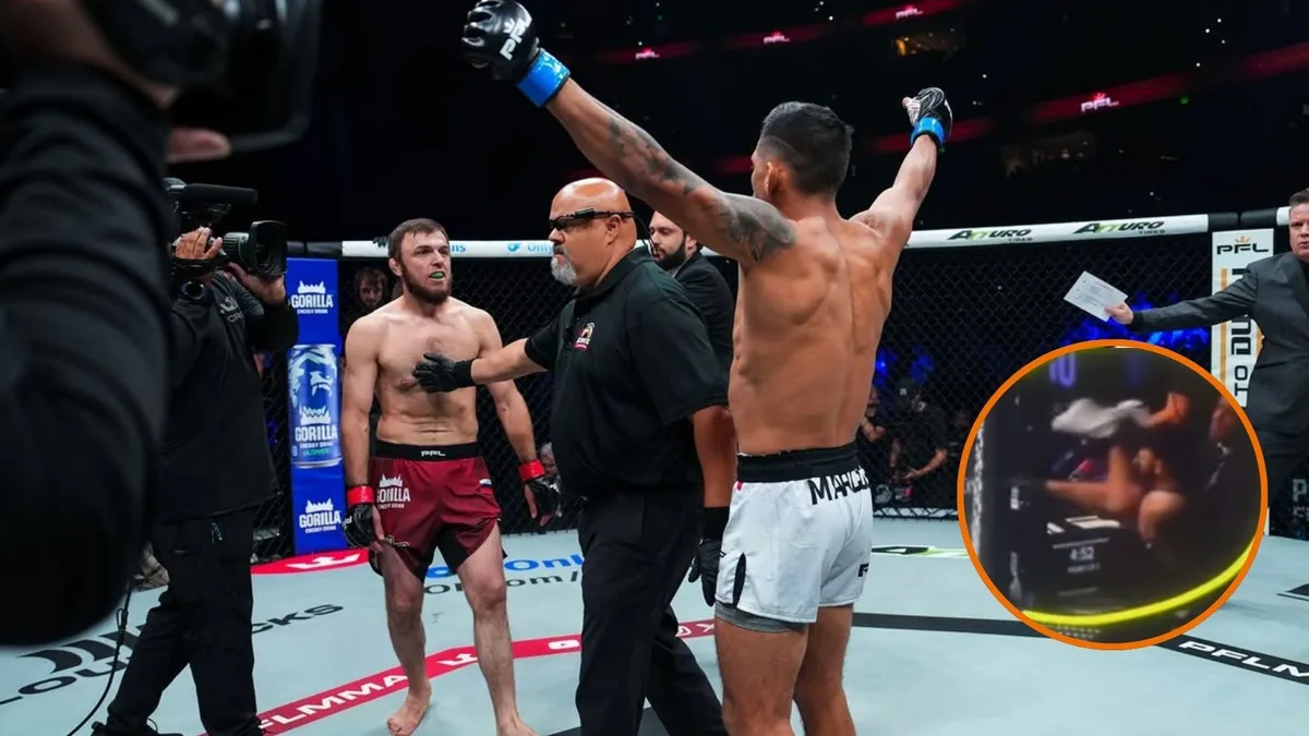 Islam Makhachev tiró la toalla en la victoria por TKO de ‘Soncora’ Marcos ante Magomed Magomedov en su debut en la PFL