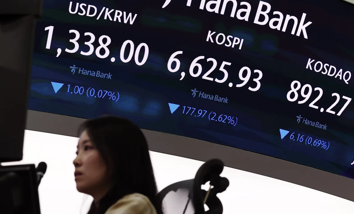 連休明けのKOSPI、外国人売りで下落