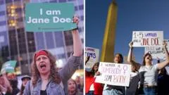 Watch: 'I am Jane Doe' protests across US call for end to sexual violence