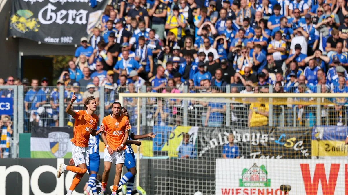 DFB-Pokal: SV Darmstadt mit Arbeitssieg beim Viertligisten Jena