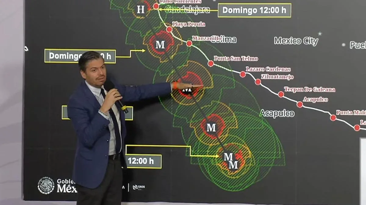 ¡Alerta Conagua por lluvias torrenciales!... Huracán Trudy amenaza a Jalisco y Colima; Frente Frío 2 a la Huasteca y Península de Yucatán