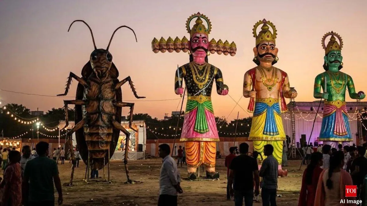 Delhi Ramlila to burn 30-foot 'cockroach' effigy alongside Ravan