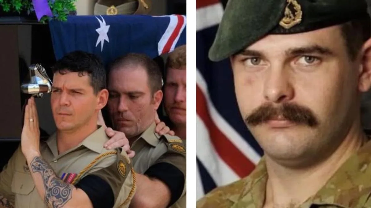 Tributes flow as father-of-two Corporal Brendan Hannam, killed in a training accident, is farewelled in Darwin
