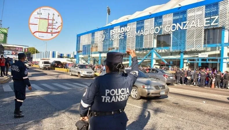 El Salvador: Restricción vehicular en las inmediaciones del Estadio Jorge “El Mágico” González este domingo