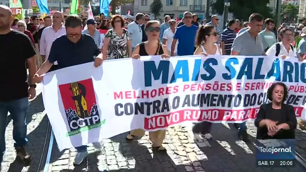 Manifestações da CGTP. Milhares saíram à rua em Lisboa, Porto e Coimbra