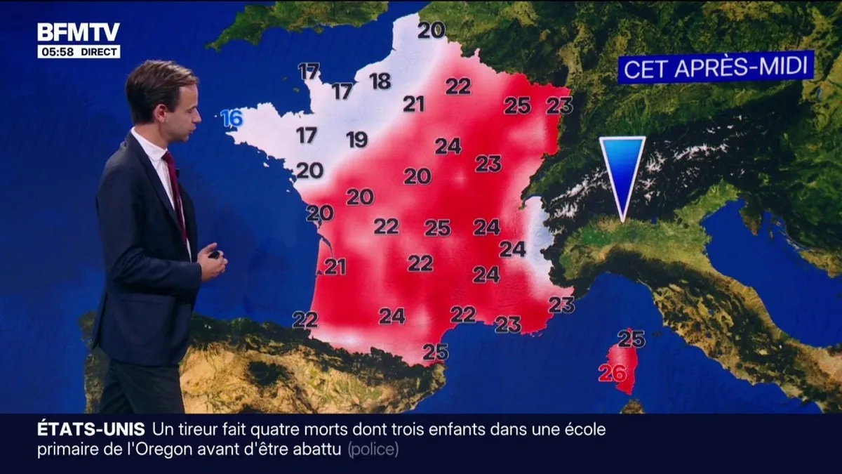 Une journée pluvieuse et une baisse des températures: la météo du 16 octobre 2026