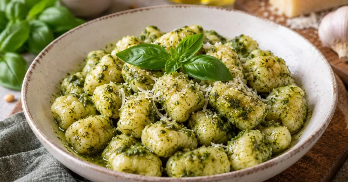 Ñoquis de ricota y pesto: una receta fácil y sabrosa para hacer en casa