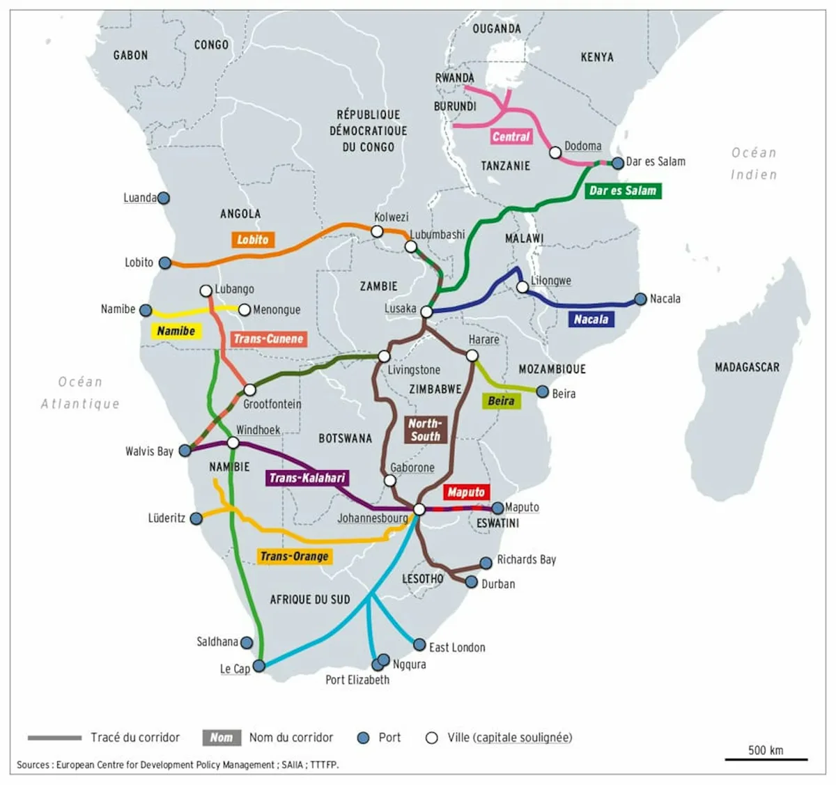 La course aux corridors de transport renforce la concurrence au détriment de l’intégration en Afrique australe